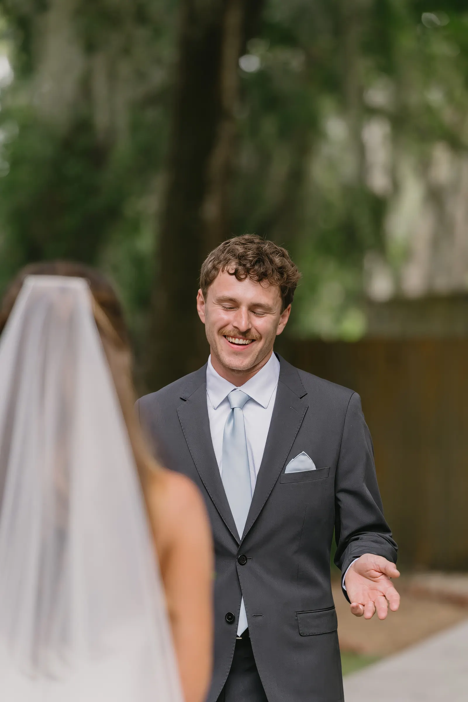 First Look — Elisabeth & Cody wedding, Dallas–Fort Worth