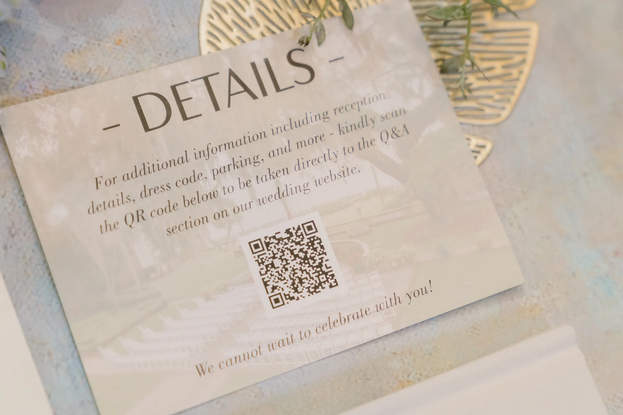 Details — Kara & Jarrod wedding, Dallas–Fort Worth